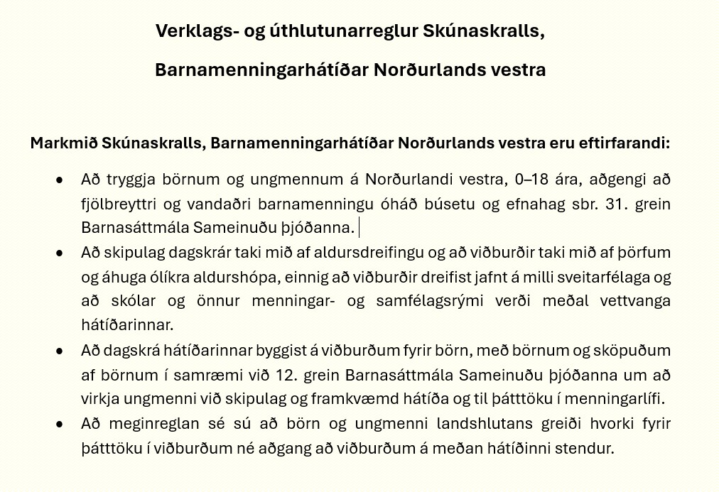 Markmið Skúnaskralls
