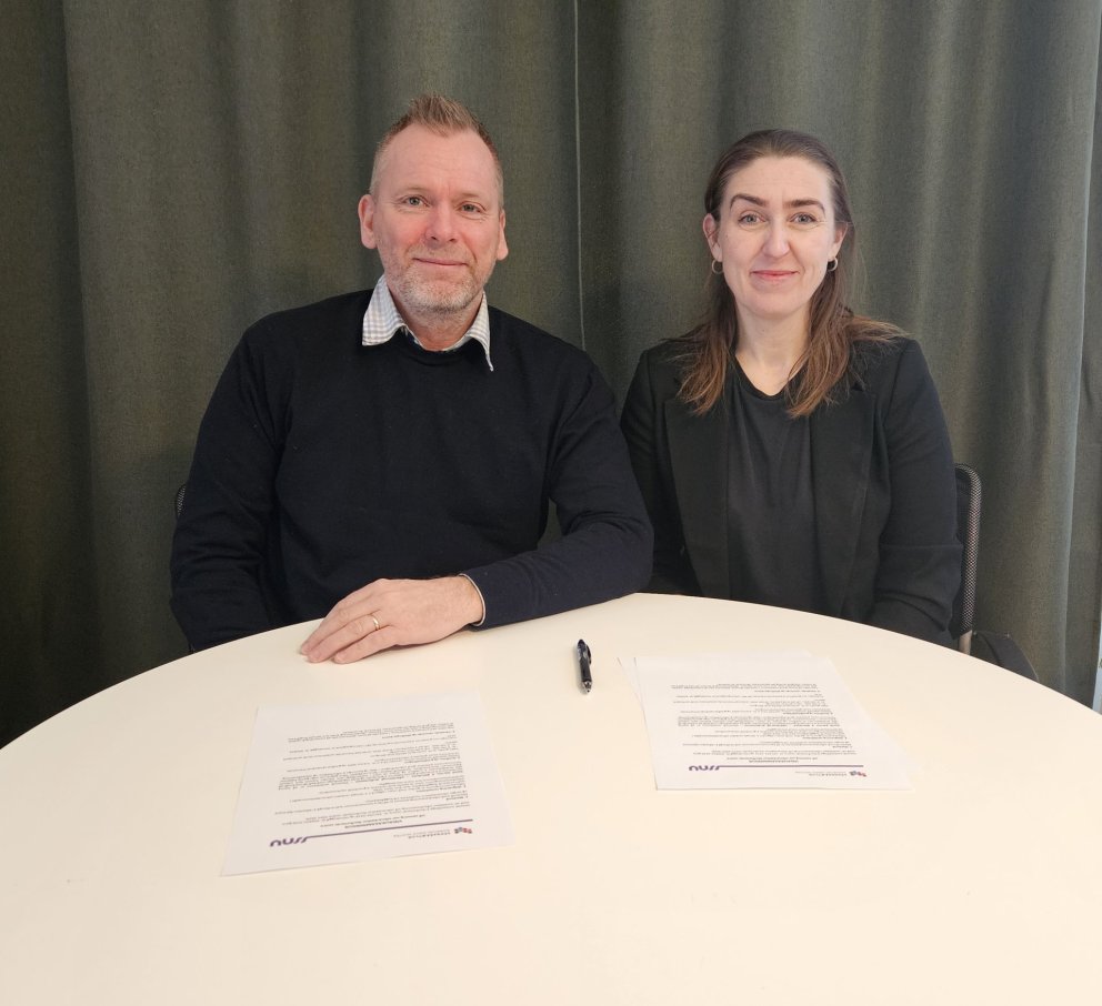 Pétur B. Arason sveitarstjóri Húnabyggðar og Sveinbjörg Rut Pétursdóttir framkvæmdastjóri SSNV.