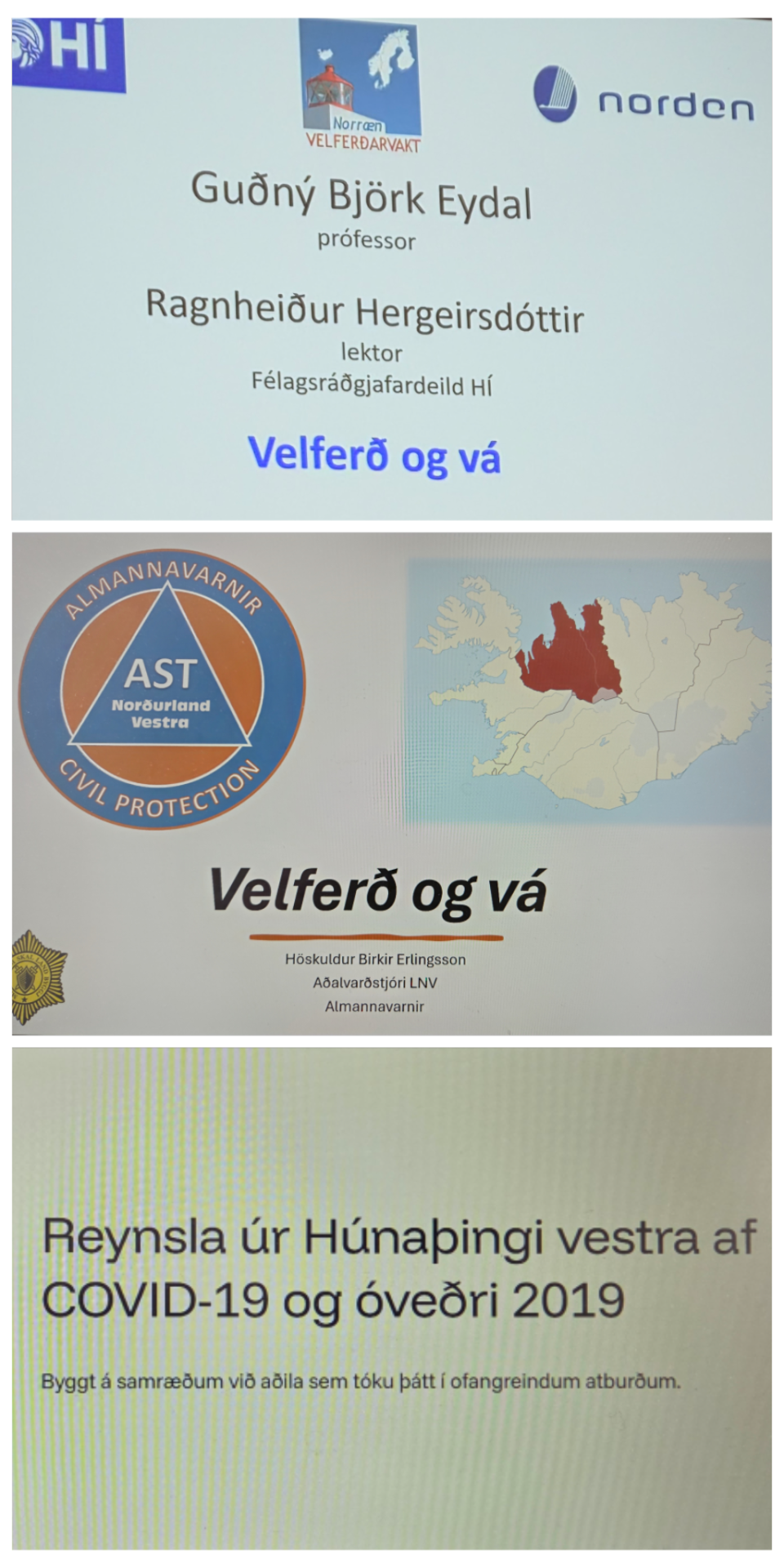 Fundur um Velferð og vá