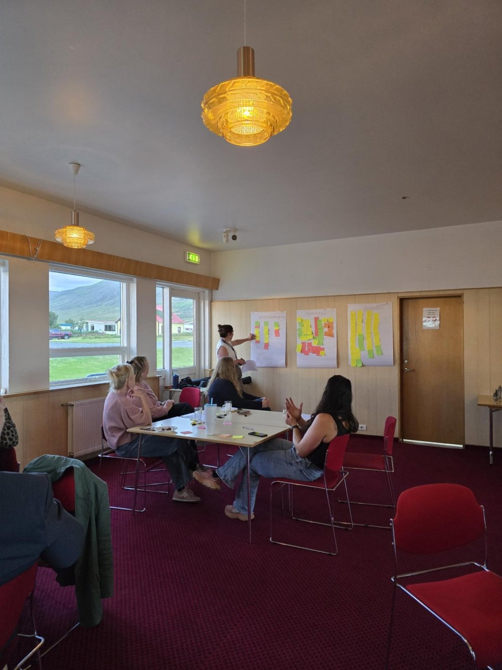 Frá íbúafundi á Skagaströnd.