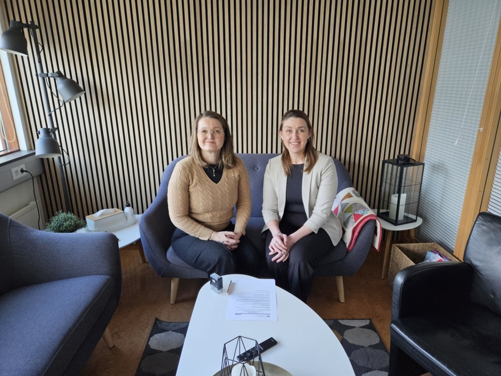 Unnur Valborg Hilmarsdóttir sveitarstjóri Húnaþings vestra og Sveinbjörg Rut Pétursdóttir framkvæmda…