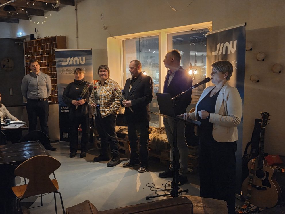 Frá úthlutunarhátíðinni.