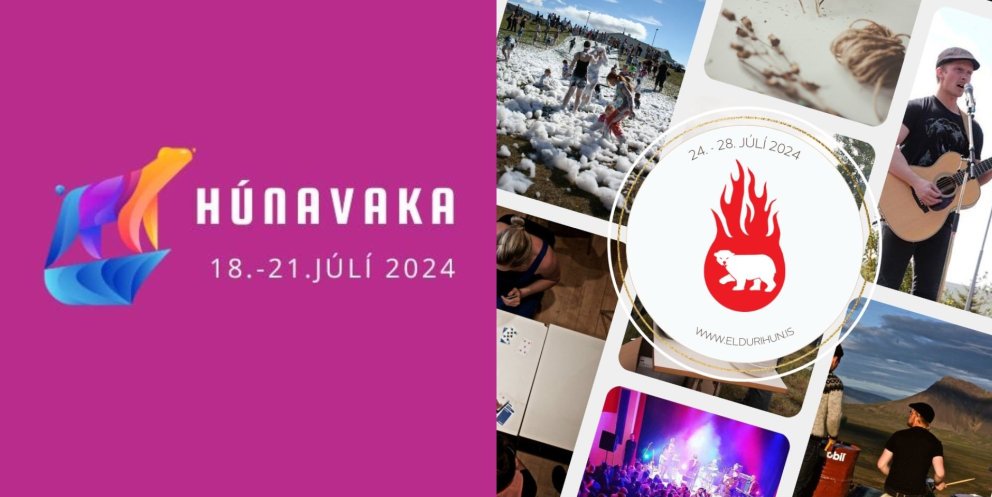 Bæjarhátíðir í landshlutanum í júlí