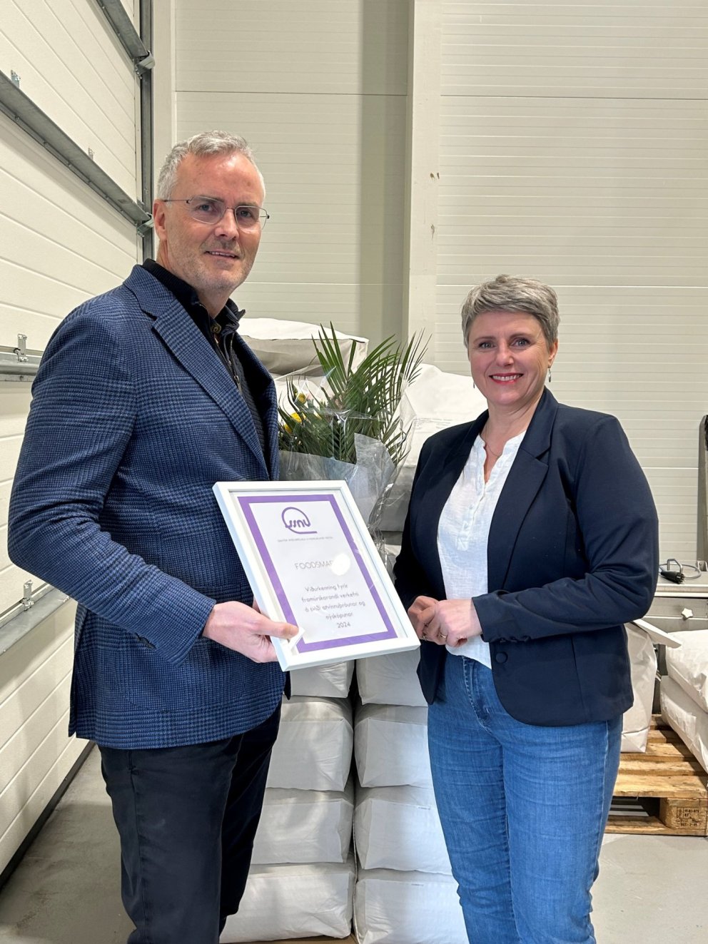 Viðar Þorkelsson framkvæmdastjóri FoodSmart Nordic og Berglind Björnsdóttir verkefnastjóri hjá SSNV.