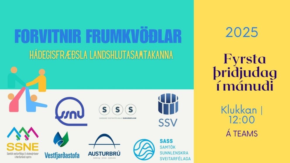 Forvitnir frumkvöðlar - fræðsluhádegi landshlutasamtakanna