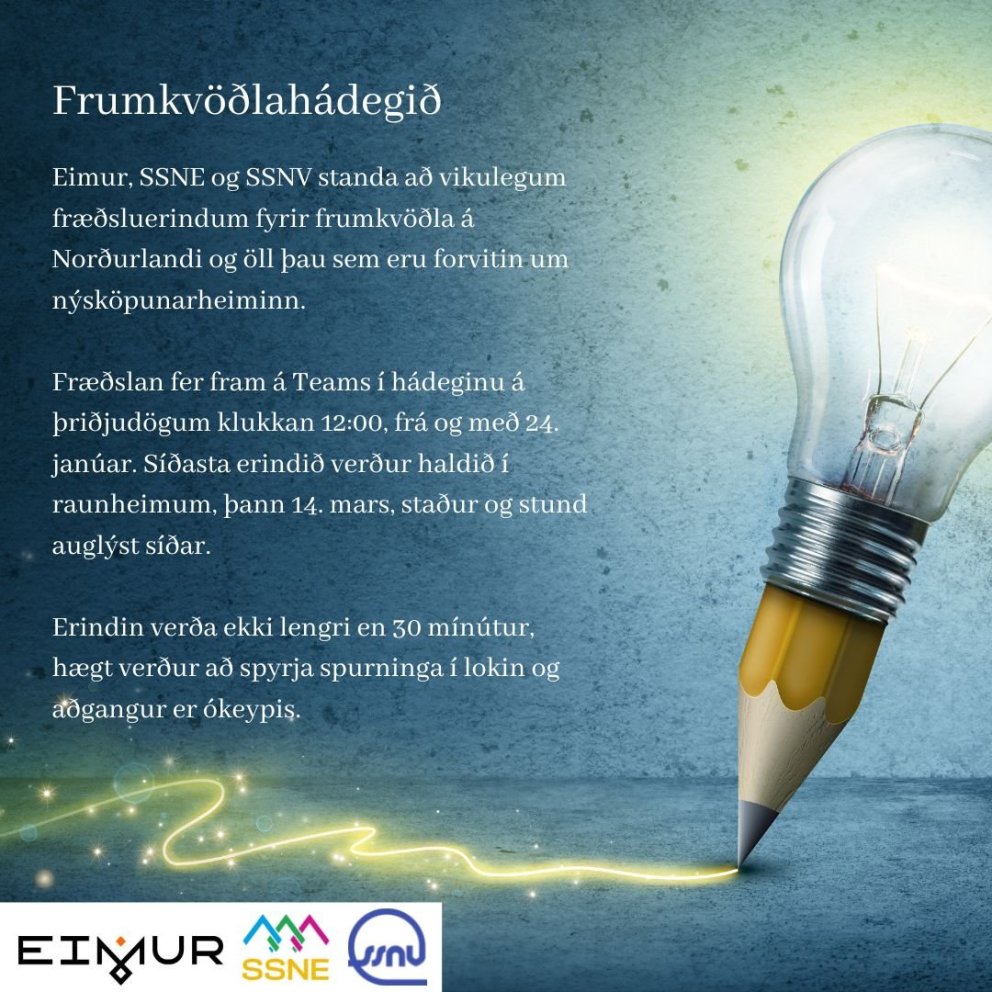Hádegis fundarröð fyrir forvitna frumkvöðla!