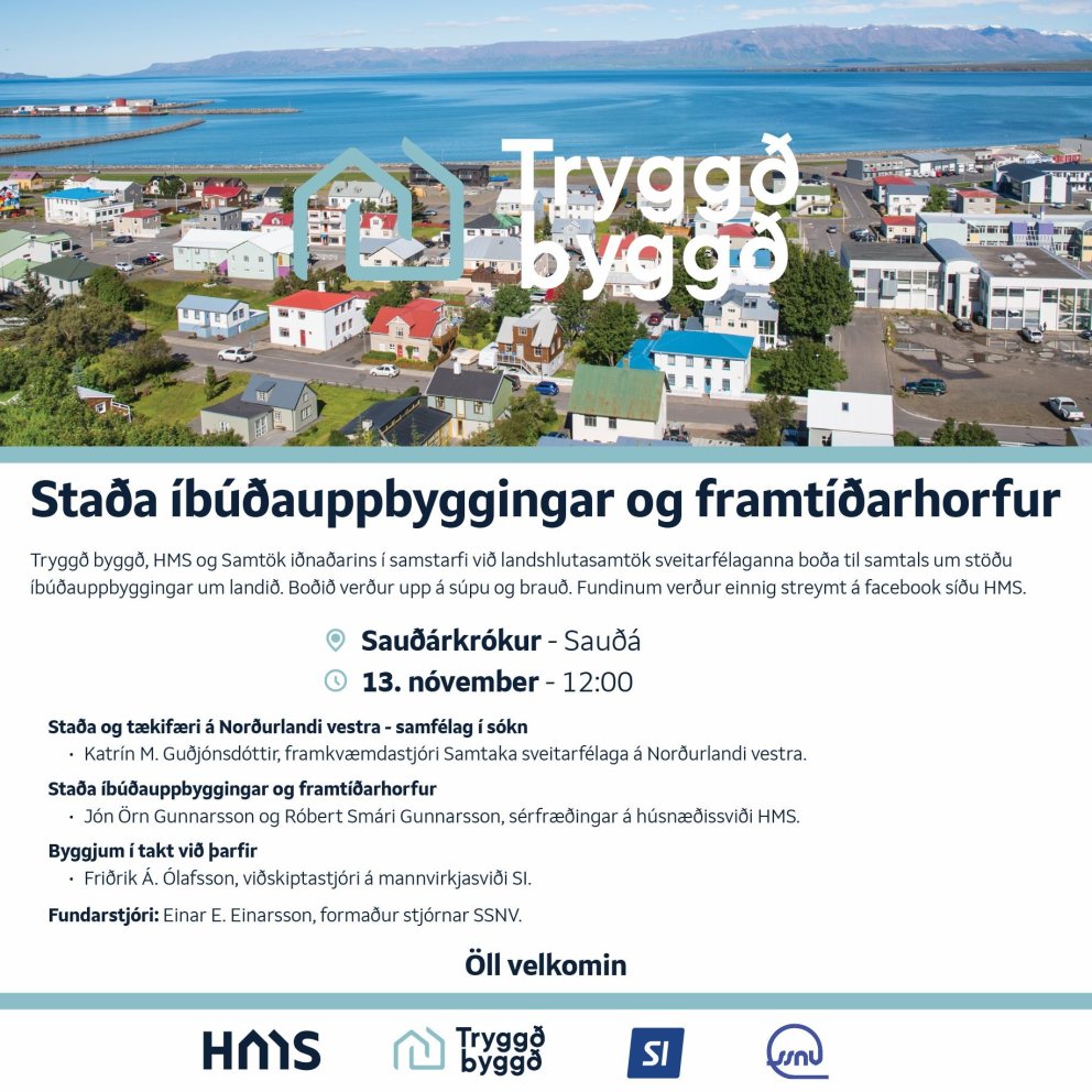Opinn fundur um stöðu íbúðauppbyggingar á Norðvesturlandi