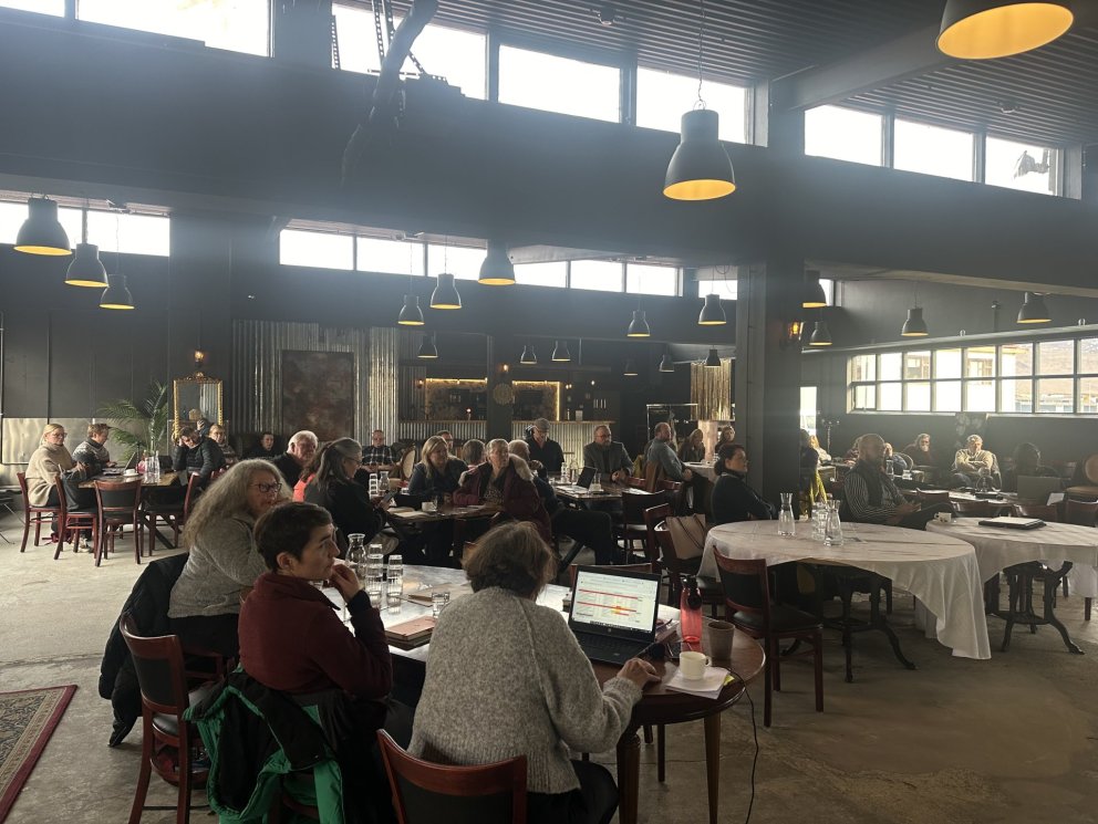 Vel var mætt á málþingið sem var haldið í Krúttinu á Blönduósi