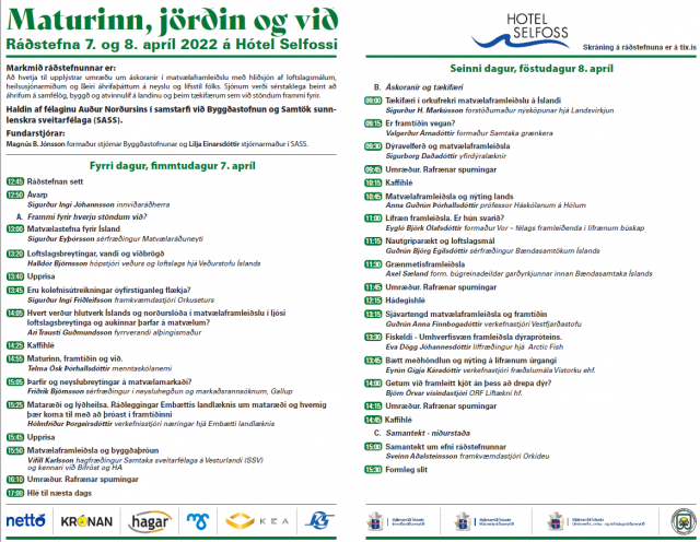 Maturinn, jörðin og við