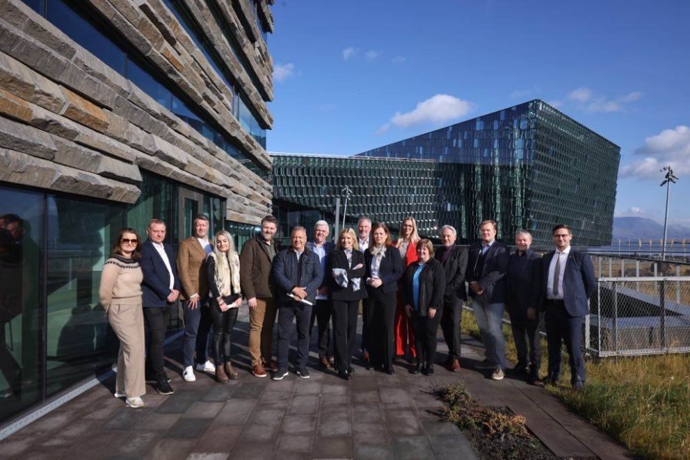 Unnur Valborg, sveitarstjóri Húnaþings vestra og Sigfús Ingi, sveitarstjóri Skagafjarðar voru viðstö…