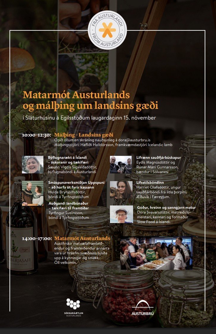 Norðlenskir bændur á Matarmóti Austurlands