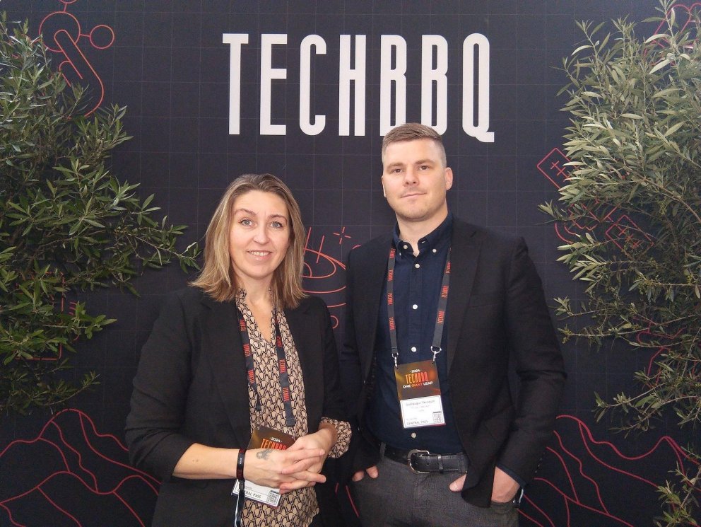 Sveinbjörg Rut Pétursdóttir og Guðlaugur Skúlason á TechBBQ
