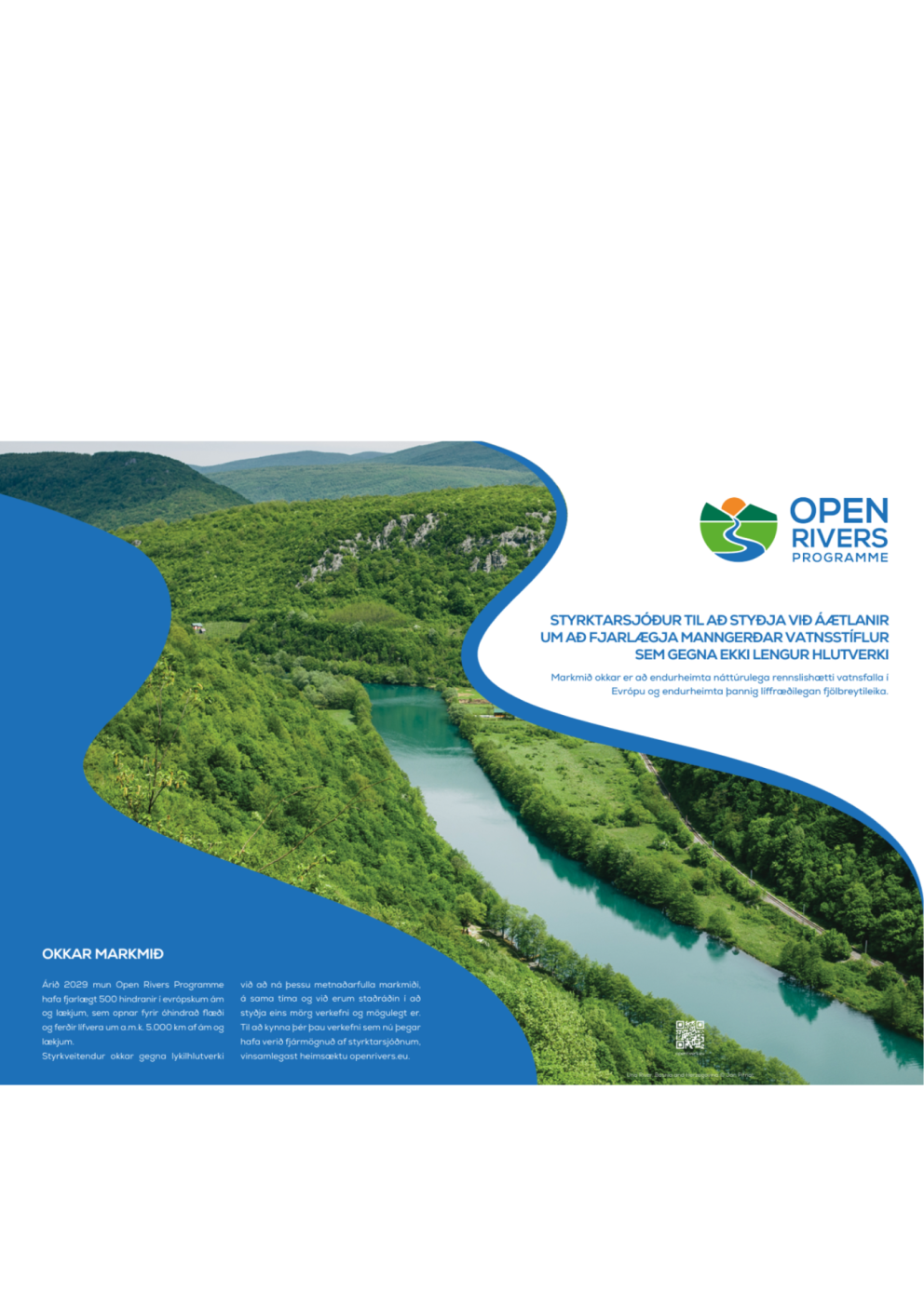 Open Rivers Programme býður styrki til að fjarlægja úreltar hindranir í ám