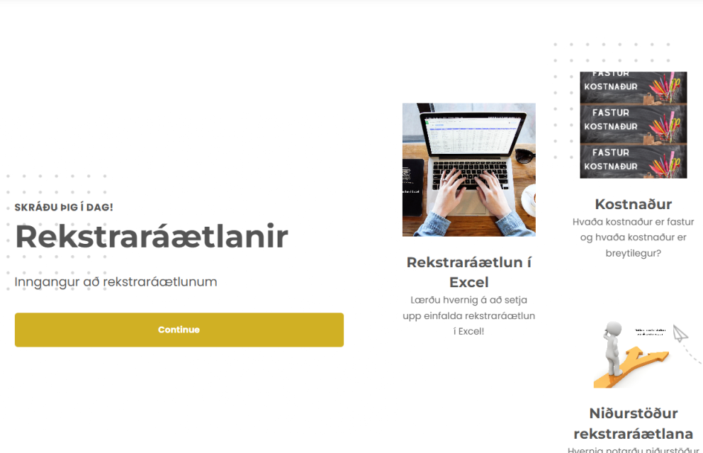 Stutt námskeið um rekstraráætlanir