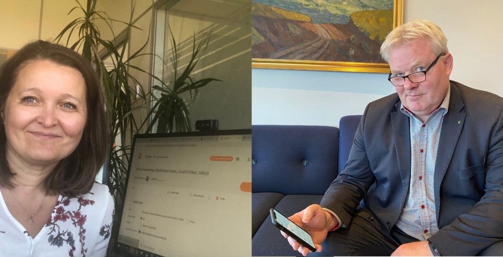 Rafræn undurritun á Hvammstanga og í Reykjavík.