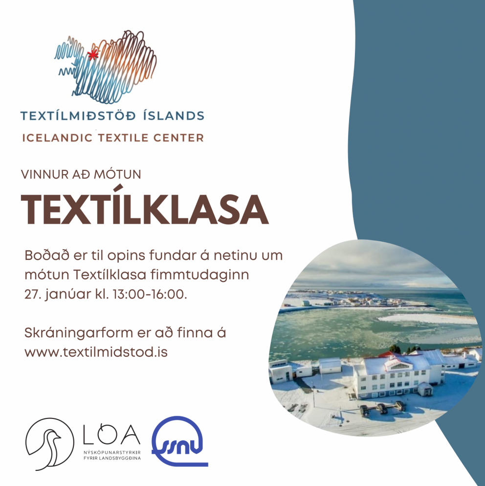 Aukið samstarf um rannsóknir, nýsköpun og þróun í textíl á Íslandi