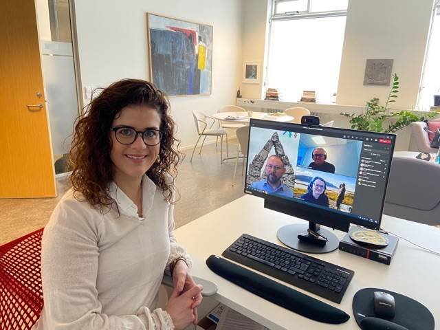 Samningsaðilar við rafræna undirritun samningsins.