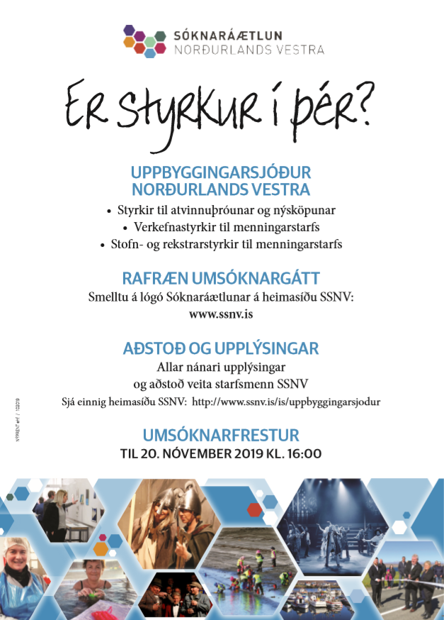 Uppbyggingarsjóður Norðurlands vestra - Er styrkur í þér?