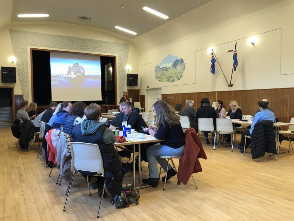 Frá vinnustofu í nóvember 2022 í Húnaveri